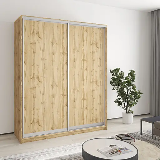 Шафа-купе дводверна MebelStar Стандарт AL 2ДСП 170x60x210 см Дуб тахо (MBS-3457)