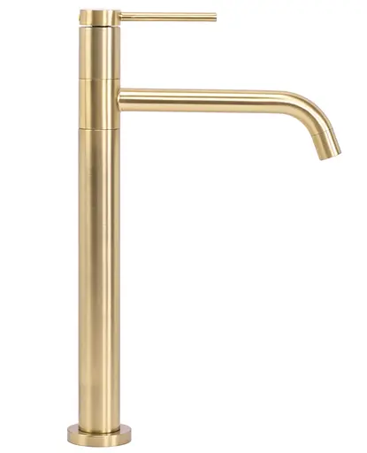 Смеситель для умывальника Rea Lugano Slim brushed gold высокий REA-B4420 Золотой - фото 2