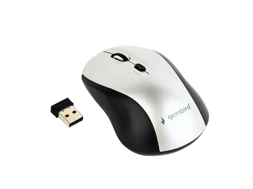 Мышь беспроводная Gembird MUSW-4B-02-BS Black/Silver