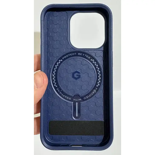Протиударний чохол із підставкою Gear4 Denali MagSafe для iPhone 15 Pro Zagg (6.1") Navy - фото 10
