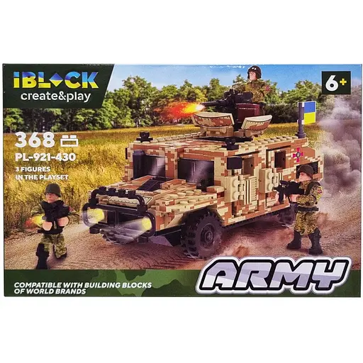 Детский конструктор Армия iBlock PL-921-430 3 фигурки Вид 4 - фото 1