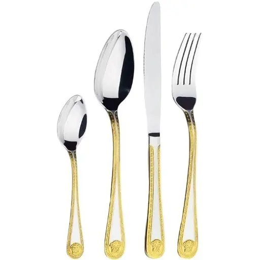 Набор столовых приборов Bachmayer BM-7802 Версаче на 12 персон в подарочном чемодане 72 предмета - фото 1