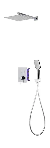 Душова система прихованого монтажу Corsan CMZ068CH хром + BOX 647007, Хром - фото 9