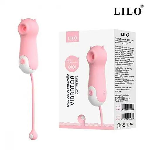 Кліторальний вакуумний вібратор Lilo We Love QiQi USB (10 режимів стимуляції) K000992 - фото 4