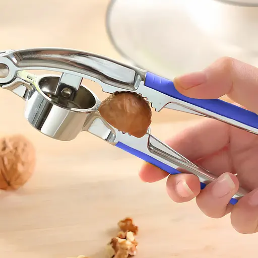 Многофункциональный пресс измельчитель для чеснока чесночница с орехоколом (2 в 1), Kitchen Master Синий 85642 - фото 2