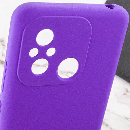 Чехол Lakshmi Silicone Cover Full Camera AAA для Xiaomi Redmi 12C Фиолетовый/Amethyst - фото 6