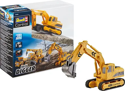 Екскаватор Revell Mini RC Digger з одноковшовою лопатою на управлінні жовтий 23496