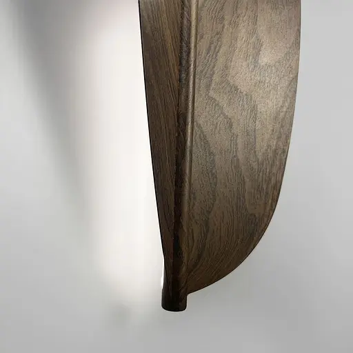 Природне бра у формі витонченого дерев'яного листка 63х22 см Арт. AAC03/620 Line F - фото 2