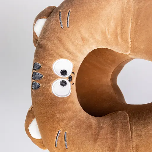 Подушка для шиї Miaow U-подібна подвійна коричневий HP-56-27BR - фото 4