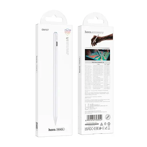 Стилус Hoco Smooth series magnetic rechargeable capacitive pen for Pad GM107 - фото 10