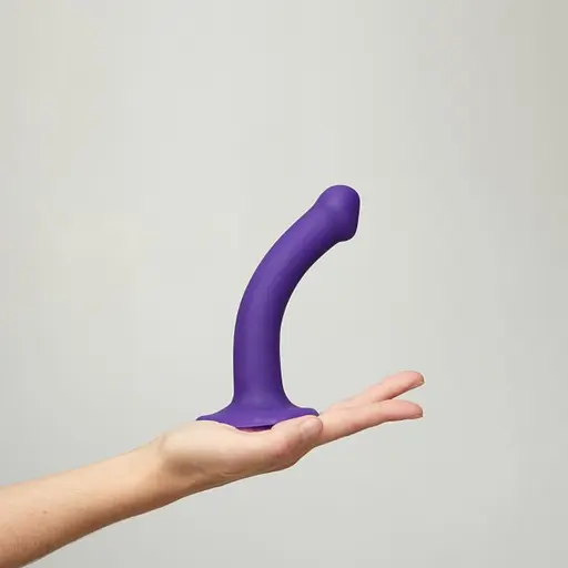 Фалоімітатор Strap-On-Me Bendable Double Density S 17 см чорний - фото 10