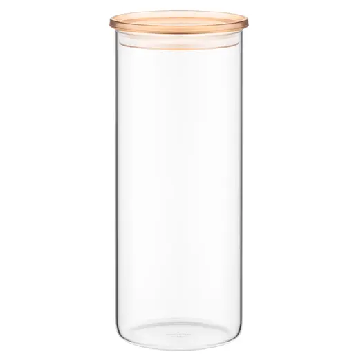 Банка Ardesto Fresh 1600 мл, скло, пластик, прозорий (AR1316SFM)