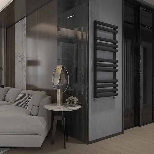 Рушникосушка дизайнерська Ideale Eliza 11 12/1130/500 чорний, Чорний - фото 4