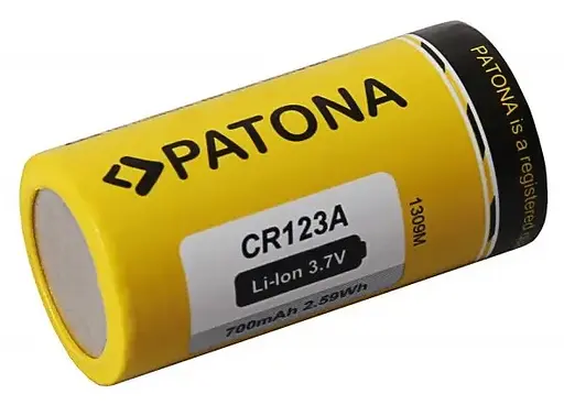 Аккумулятор Patona CR123A (16340) 700mAh 3.7V (Желтый)