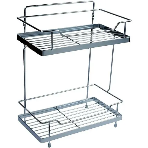 Полиця для ванної кімнати Kroner KRM Rizze - ACC330-2 CV022915, Хром - фото 1