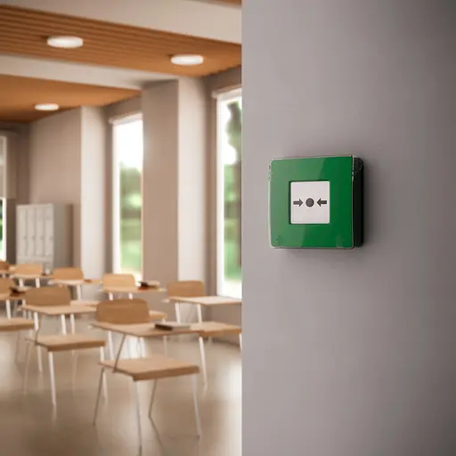 Беспроводная настенная кнопка для активации пожарной тревоги вручную Ajax для жилых объектов Manual Call Point, jeweller, беспроводной, зеленый - фото 2