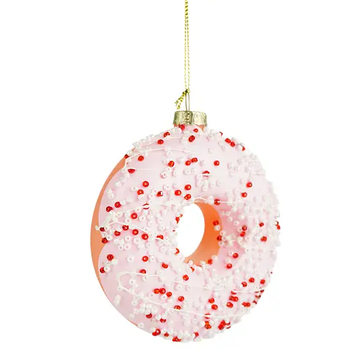 Прикраса ялинкова Yancheng Everbright Пончик скло (833725) - фото 5