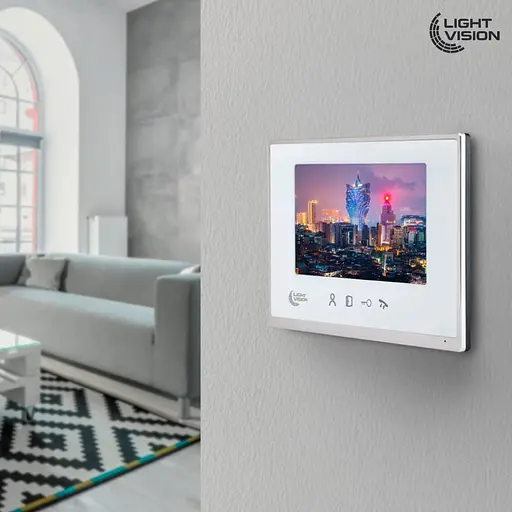 Відеодомофон 7” WiFi Light Vision MACAO FHD White (82-00204) - фото 5