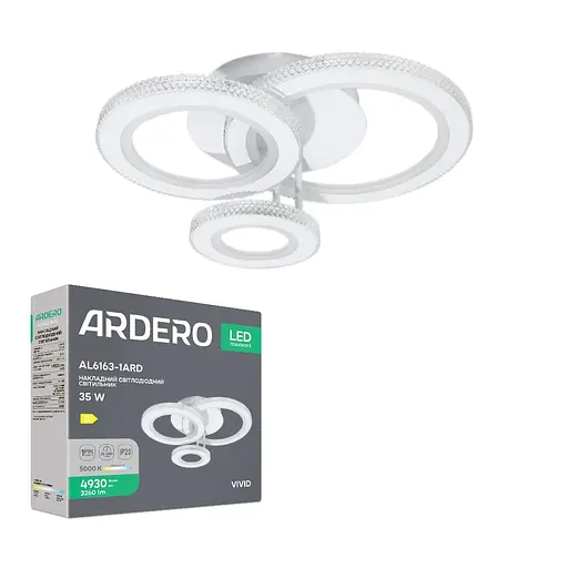 Світлодіодна люстра Ardero AL6163-1ARD VIVID 35Вт 5000K білий - фото 1
