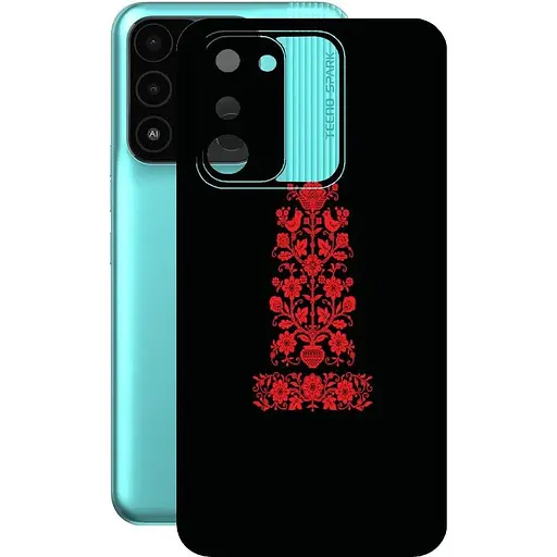 Защитная пленка StatusSKIN для Tecno Spark 8c Корпус Винил Вышиванка 1 - фото 1