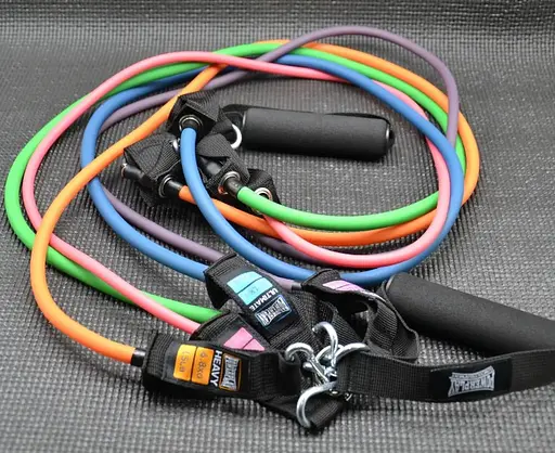 Набір трубчастих еспандерів PowerPlay PP-4102 Expander Set 5 шт. (до 35 кг.) (PP-4102_5set) - фото 5