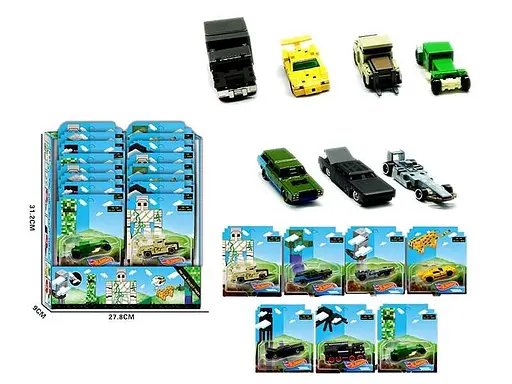 Машинка металлопластик "Майнкрафт" (В ассортименте)