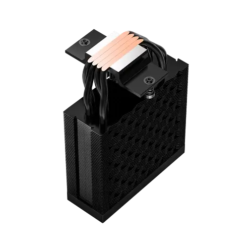 Кулер для процессора PcCooler RT400 Digital, Black, алюминий/медь, 1x120 мм, Intel 1851/1700/1200/115x, AMD AM5/AM4, цифровой LED экран, высота 152 мм, до 235 Вт (RT400-BKNWL - фото 4