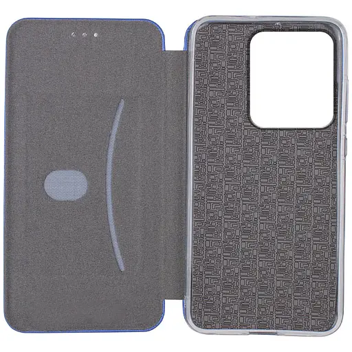 Кожаный чехол-книжка Classy для Motorola Moto G75 5G Синий - фото 3