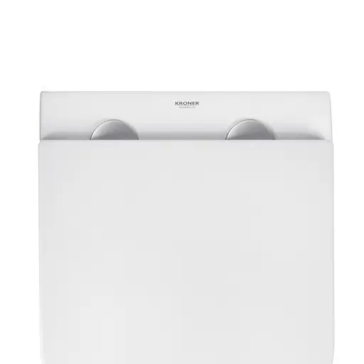 Унитаз подвесной Kroner Harz WHI493736 RIMLESS безободковый с сиденьем Slim Duroplast / Soft-close / Quick relase (KH493736WHIR), Белый - фото 10