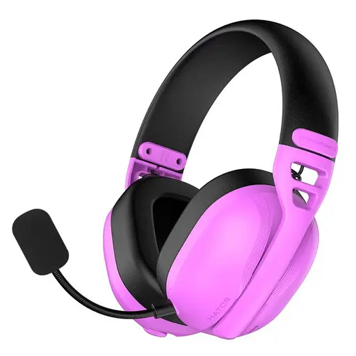 Игровые наушники беспроводные с микрофоном HATOR ESH-19 Wireless HYPERPUNK 3 SyncHUB Hi-Res Violet