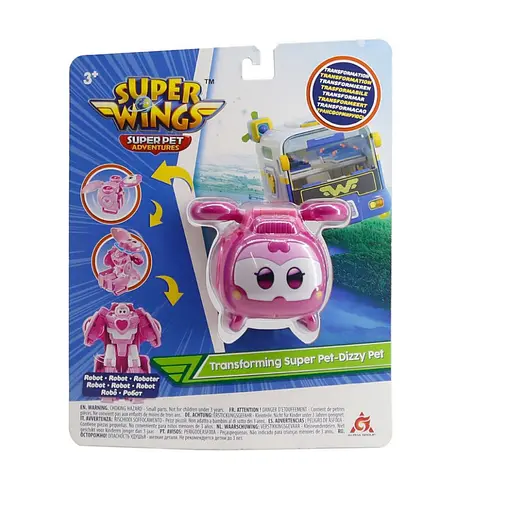 Ігрова фігурка-трансформер Super Wings Transforming Super Pet Діззі EU770642 - фото 7