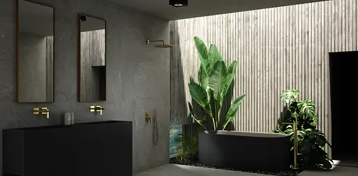 Душевая система скрытого монтажа Kohlman Experience Gold + Box скрытого монтажа QW210EGDR25, Золотой - фото 2