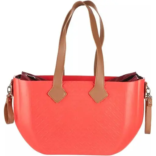 Сумка MyMia ручки эко-кожа, ремни для коляски, красно-коричневый Nuvita det0018687 - фото 3