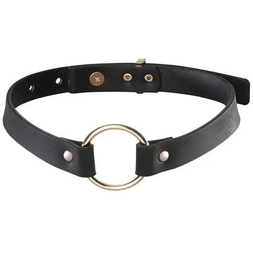 Чокер из экокожи Bijoux Indiscrets Maze – Single Choker Black