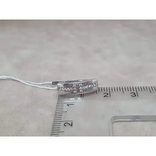 Серебряные серьги Агни ТАНДЕМ с фианитами. 2182/1Р-CZ - фото 5