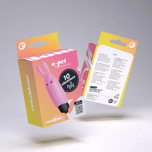 Вібратор для клітора Crushious O-Pet Vibe 8.8 см (світло-рожевий) - фото 11