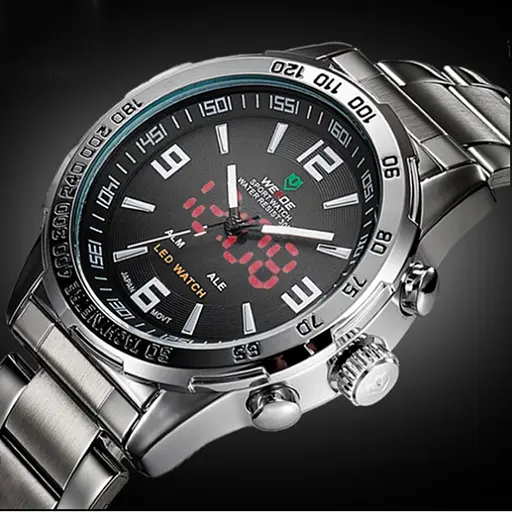 Наручний годинник чоловічий Weide Standart Silver Сріблястий (991) - фото 2