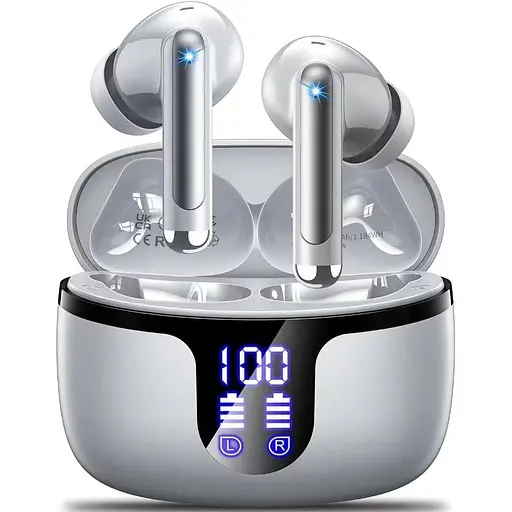 Беспроводные наушники-вкладыши Bluetooth 5.3 с 4 микрофонами с шумоподавлением ENC