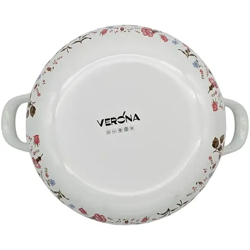 Кастрюля Verona эмалированная со стеклянной крышкой 2.3 л (VR-0003-18) - фото 5