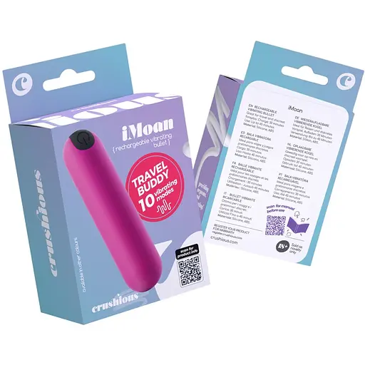 Вібраційна куля Crushious акумуляторна Imoan рожева 7.6 х 2 см - фото 7