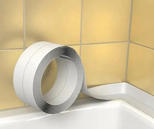 Бордюрна стрічка для ванної Polax 41 мм х 3,2 м біла - фото 4