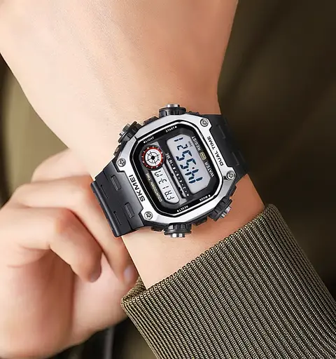 Годинник чоловічий спортивний наручний Skmei 2126 (Сріблястий) - фото 5