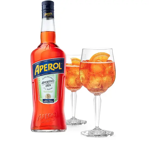 Упаковка набору: Аперитив Aperol Aperitivo 11% 1 л + Вино ігристе Moinet Prosecco Spumante DOC біле брют 0.75 л - фото 3