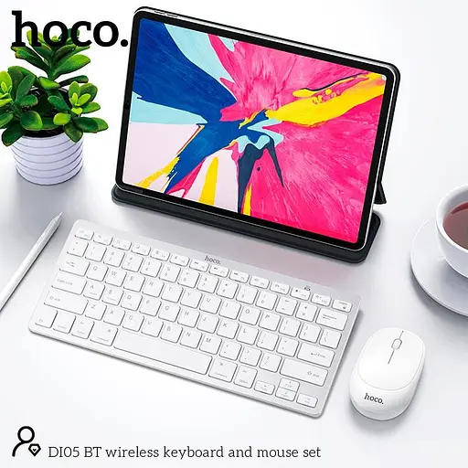 Набор Мышь и клавиатура HOCO BT wireless keyboard and mouse set DI05 (Ukr/Ru/En) - фото 6