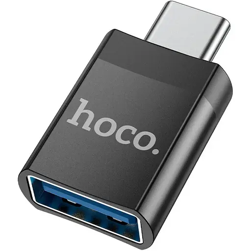 Адаптер переходник Hoco UA17 Type-C to USB 3.0 F черный