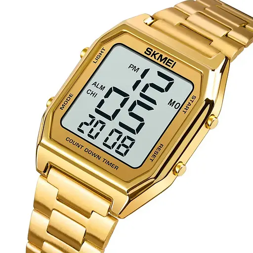 Чоловічий наручний годинник Skmei 1735 (Золотистий) - фото 2