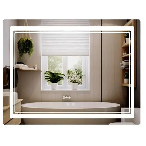 Дзеркало Qtap Cardinal (CA2) прямокутне з LED-підсвічуванням Touch QT0478C1008048455 - фото 1