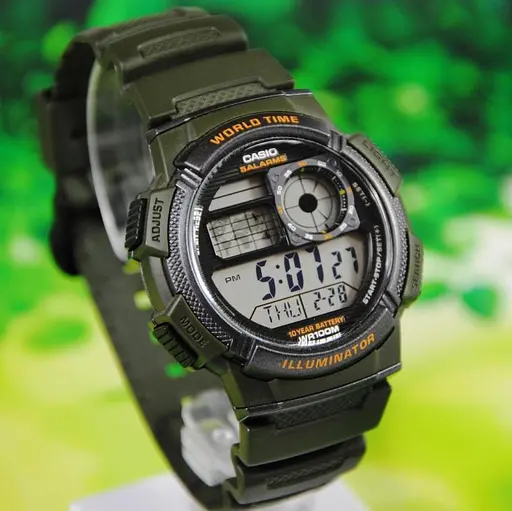 Мужские часы спортивные электронные качественные оригинал Япония Casio Collection AE-1000W-3AVEF - фото 6