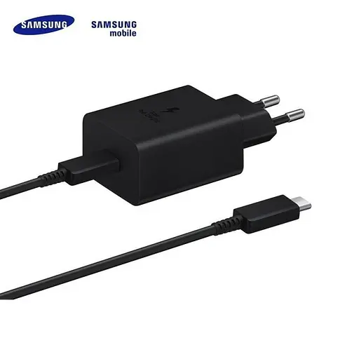 Сетевой зарядный комплект Samsung 45W Compact Power Adapter (EP-T4510XBE) блок с кабелем C to C черный - фото 9