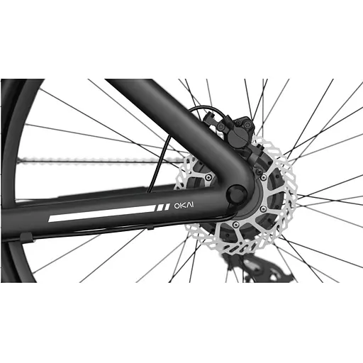 Электровелосипед OKAI EB60 Black 28', 350(550)W, 9,6Ah, 61.2km,, 25kmh, NFC, App, 23kg - фото 5